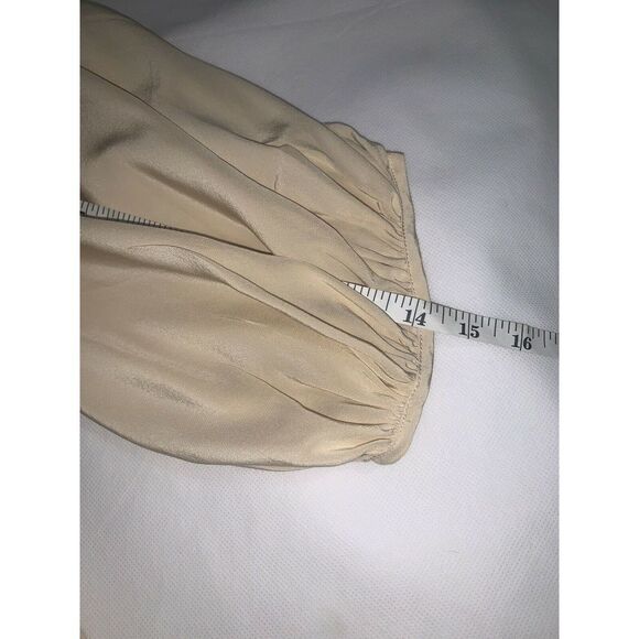 Nanette Lepore Beige Beaded Boho Blouse Size 0 - Picture 10 of 11